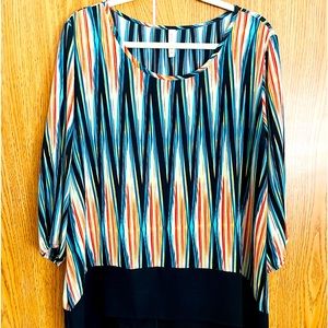 HUALAN Multi colored Blouse